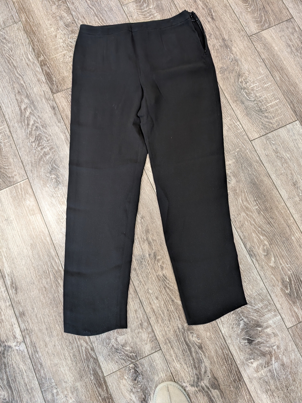 Giorgio Armani Black Men's Dress Pants - Straight Trousers 100% Silk G.Armony